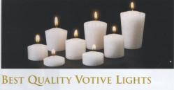  51% Beeswax Votive Lights - Tapered 15 Hour (36/bx, 4/cs) - Home Devotion 